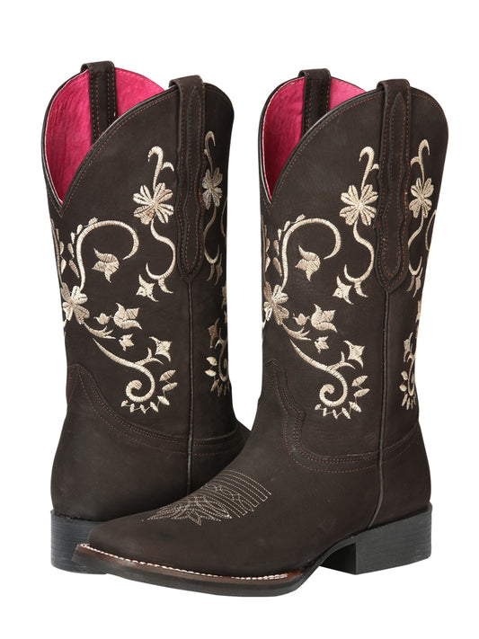 Cowboy Boot - El Geneal Rodeo - Woman - Nobuck Brown 44642