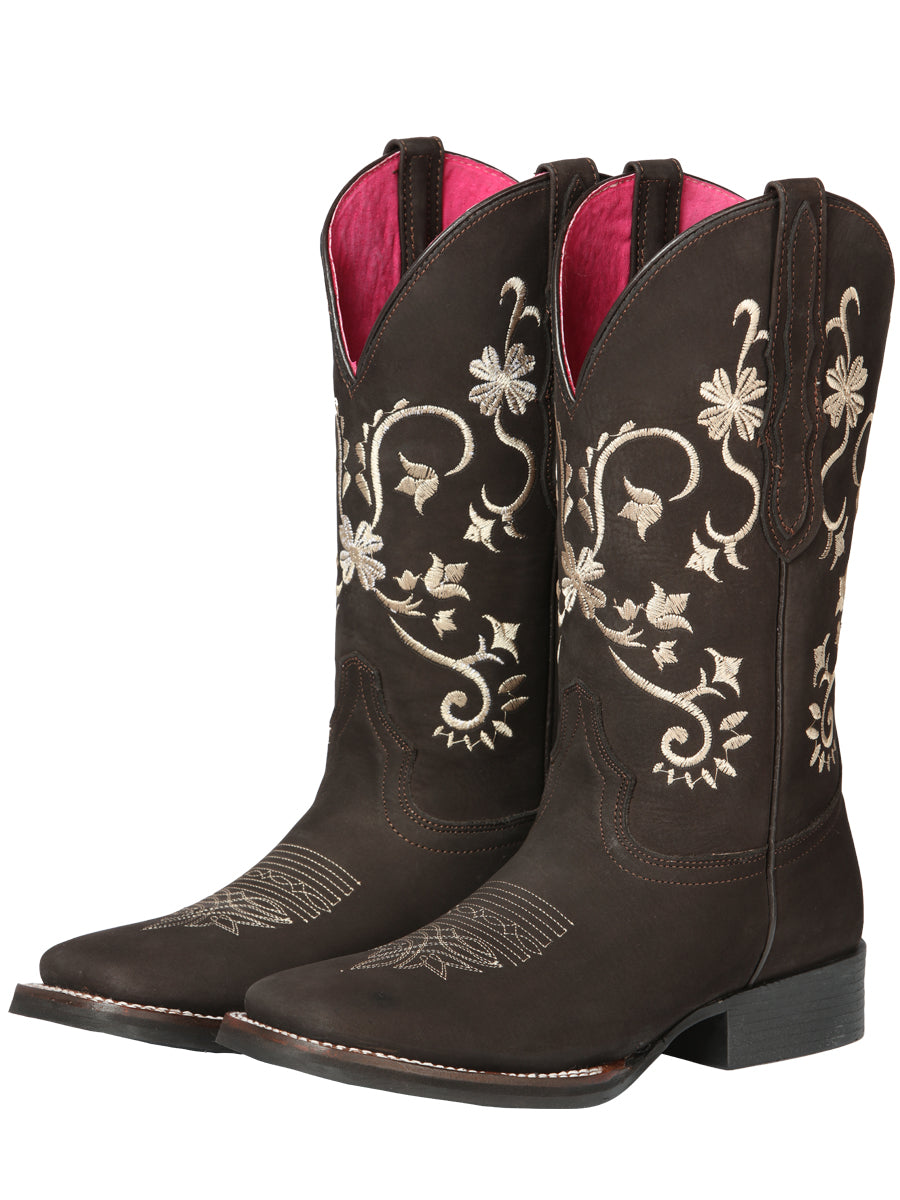 Cowboy Boot - El Geneal Rodeo - Woman - Nobuck Brown 44642