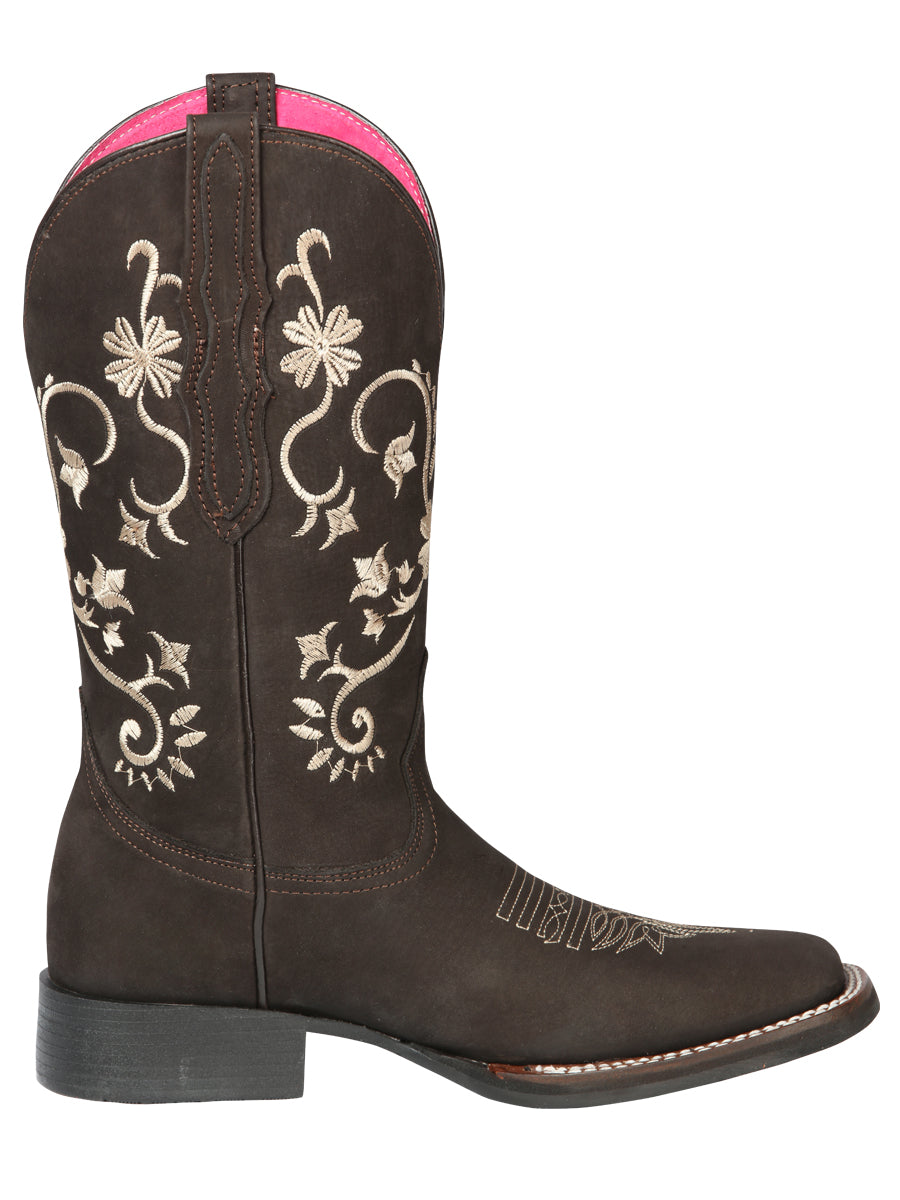 Cowboy Boot - El Geneal Rodeo - Woman - Nobuck Brown 44642