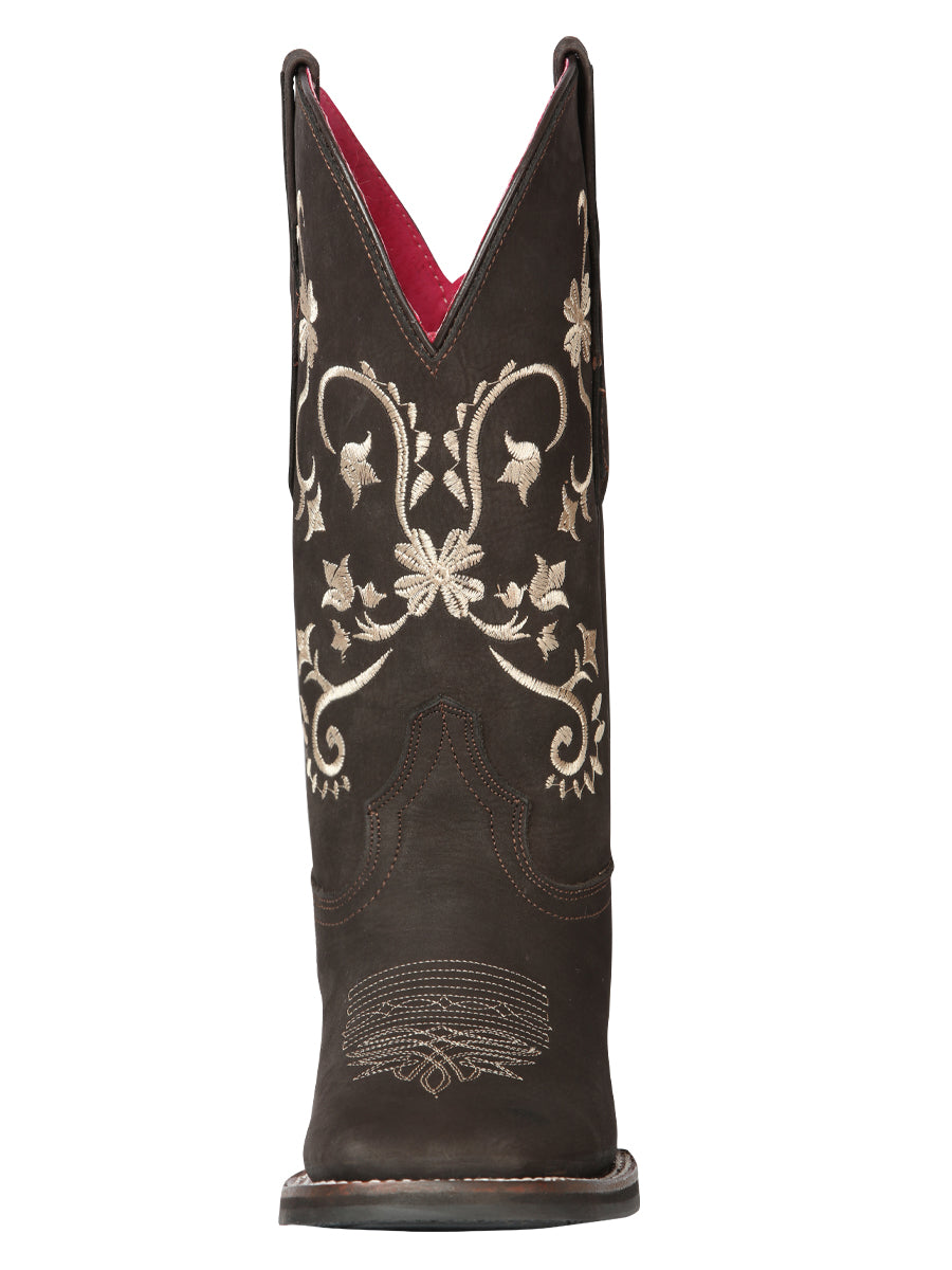 Cowboy Boot - El Geneal Rodeo - Woman - Nobuck Brown 44642