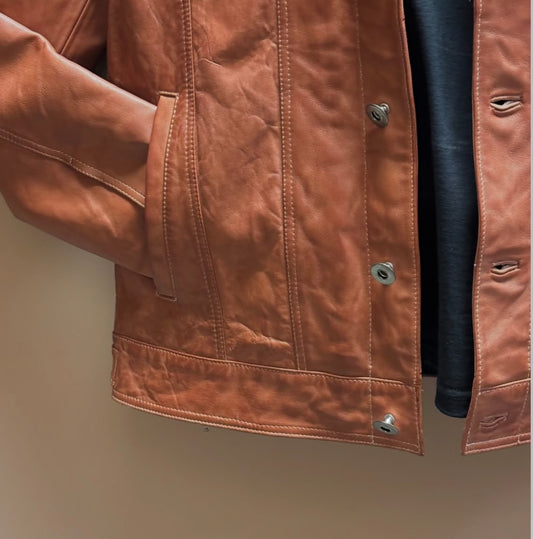 Traditional Brown - 100% Real Leather Jacket