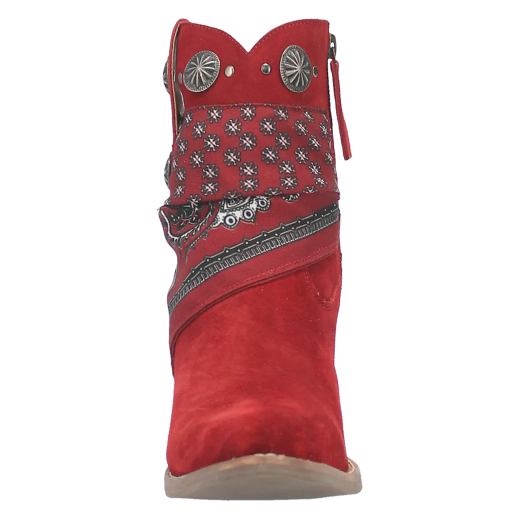 SALE BANDIDA LEATHER BOOT RED