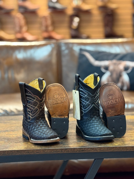 Hooch Boot Petatillo Vaquerito Square Toe Brown