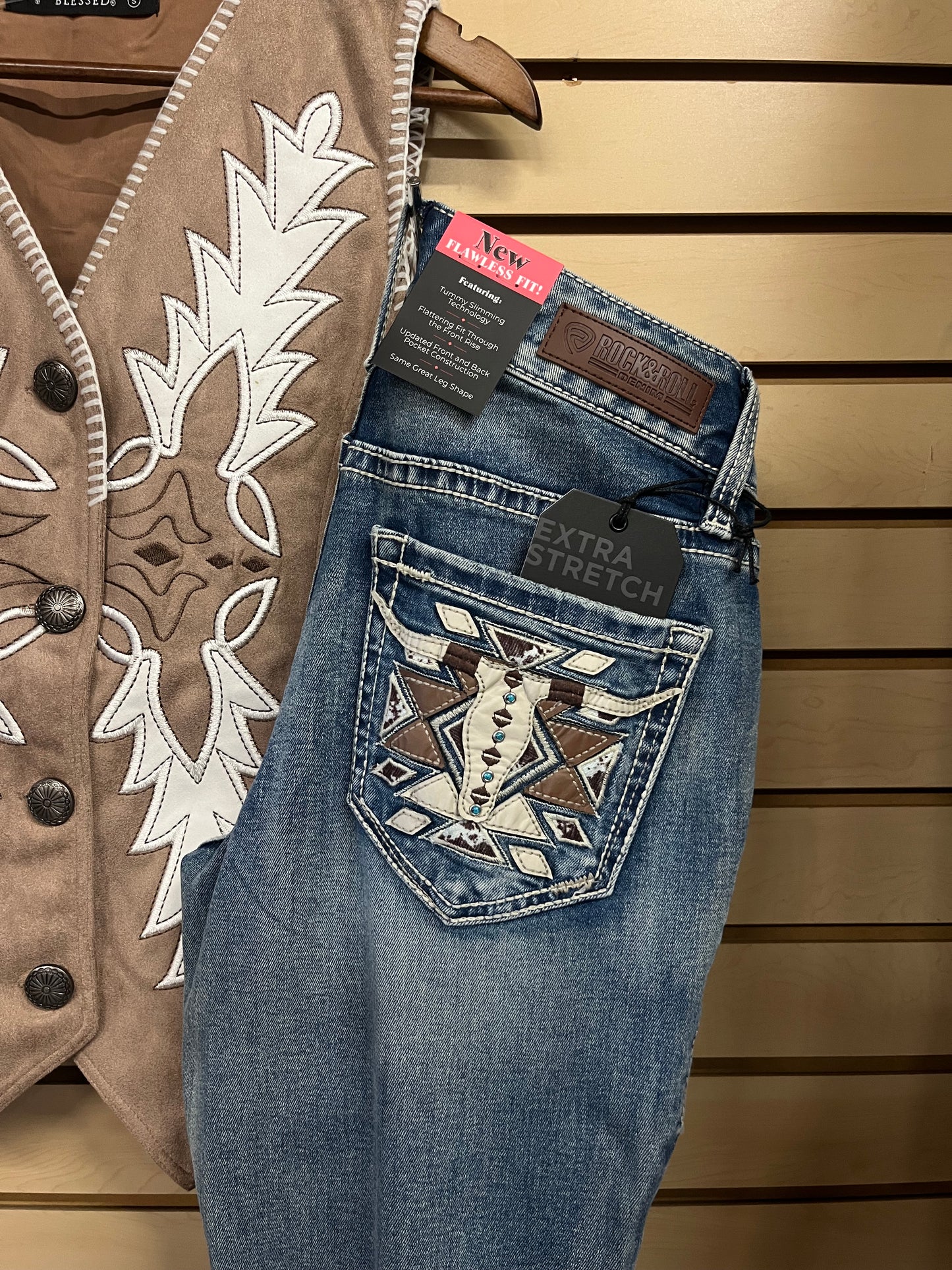Women's Cowgirl Bootcut Jeans - Rock & Roll