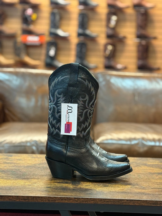 Stephy Cowgirl Boot Black Snip Toe