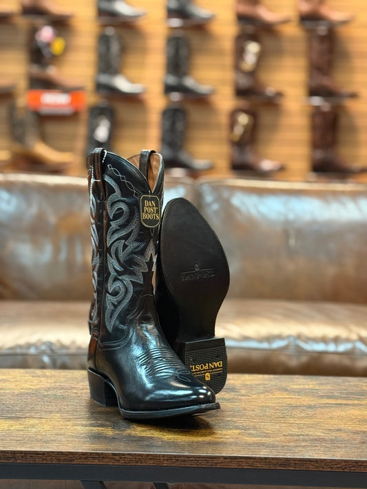 Dan Post Men's Mignon Western Boots - Round Toe Black