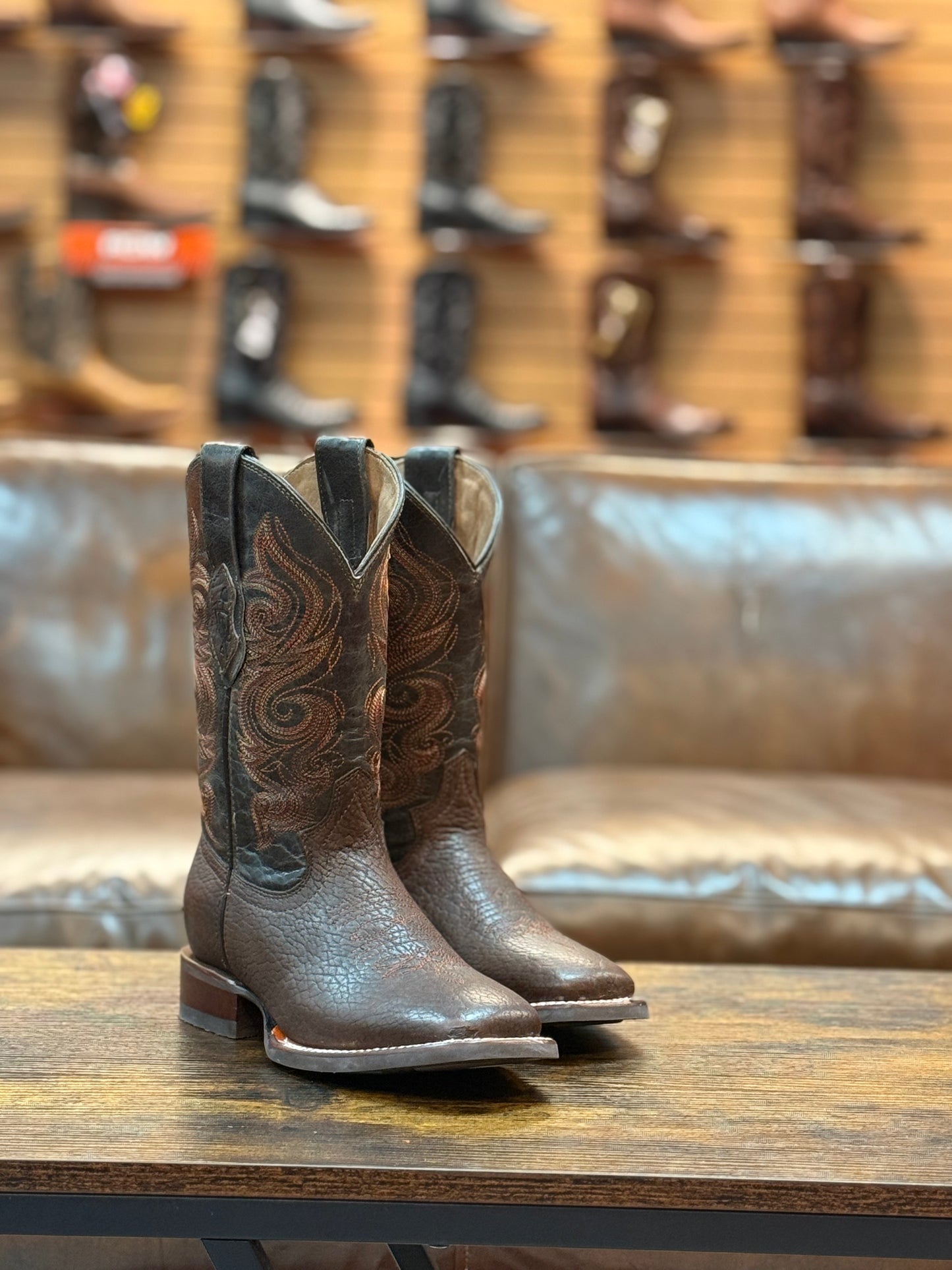 GoldRush Boots Rodeo Square Toe Brown
