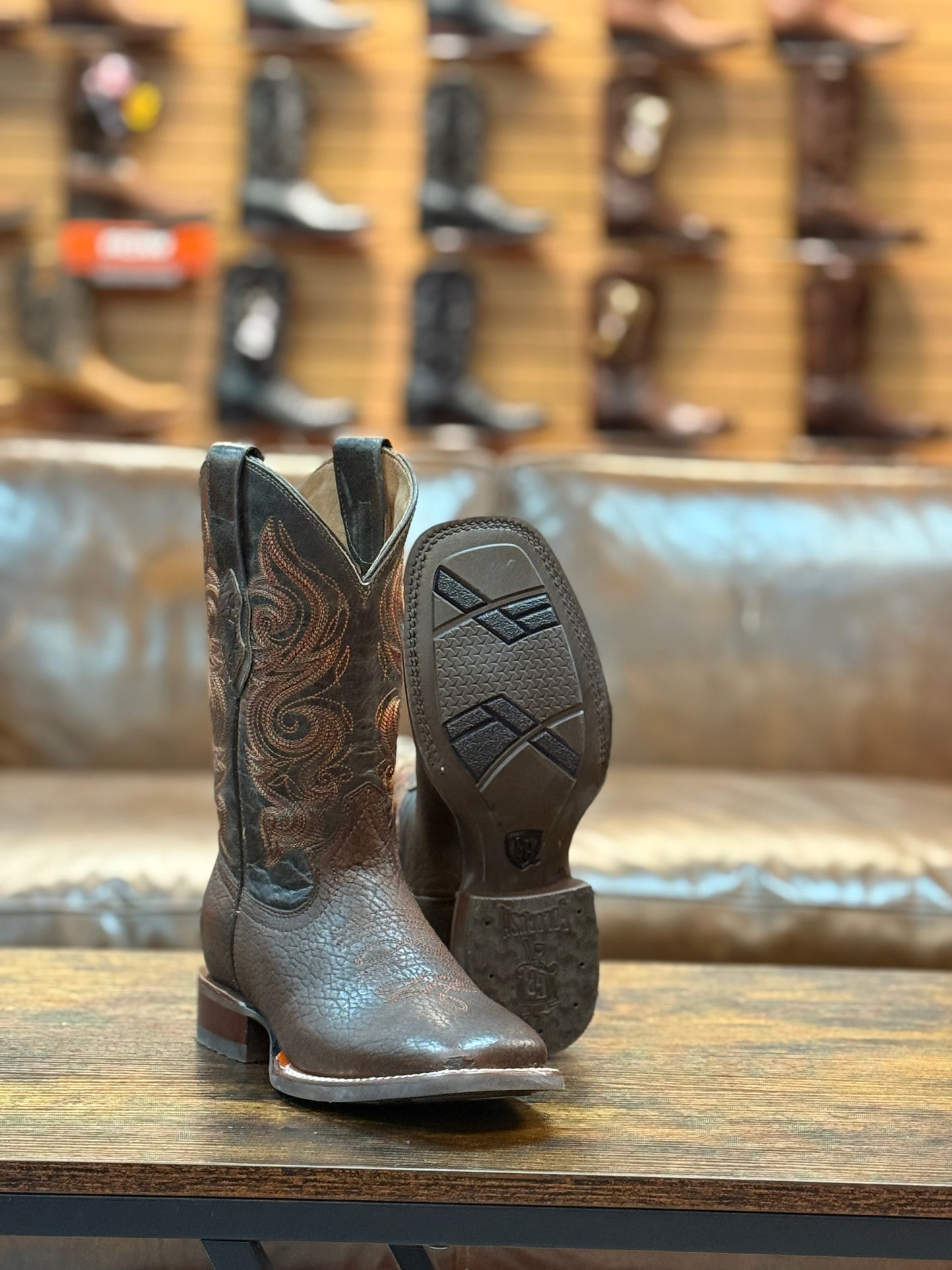 GoldRush Boots Rodeo Square Toe Brown