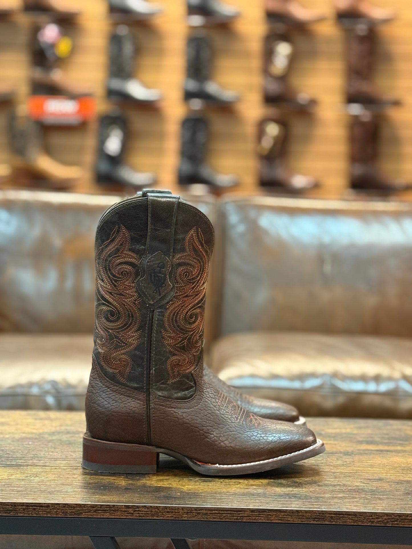 GoldRush Boots Rodeo Square Toe Brown