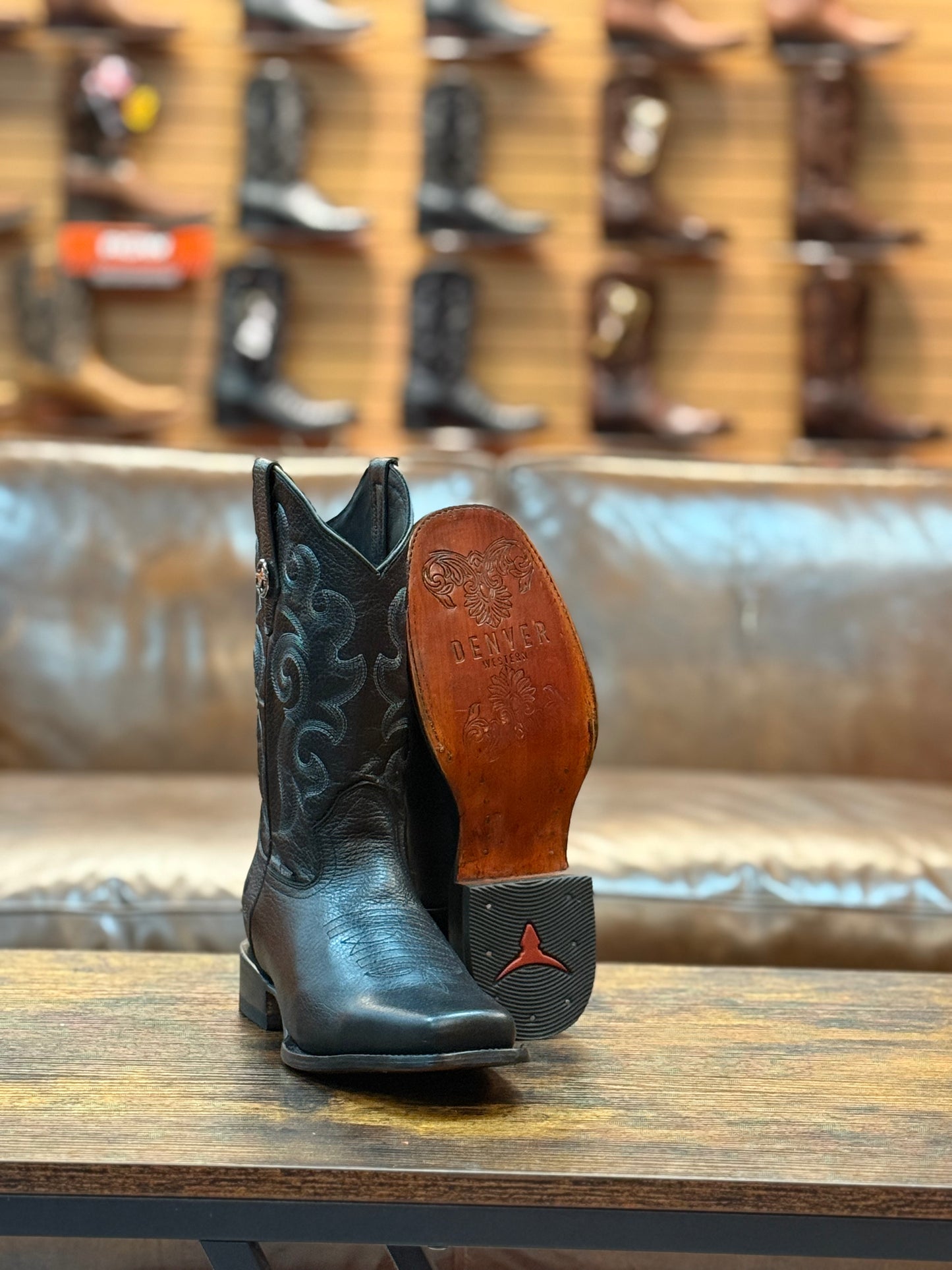 Denver Boots Alfa Narrow Square Toe Black