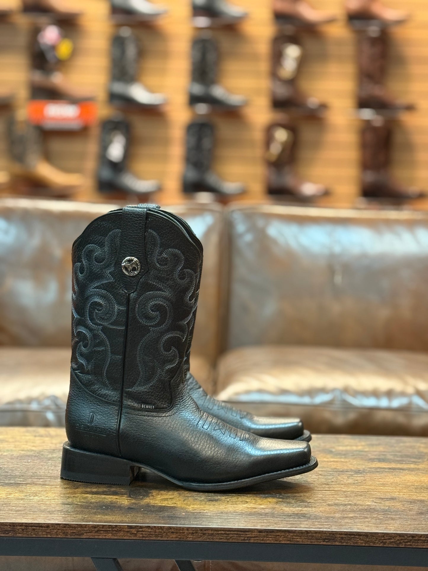 Denver Boots Alfa Narrow Square Toe Black