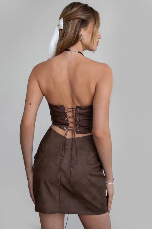 Chestnut Western Mini Dress