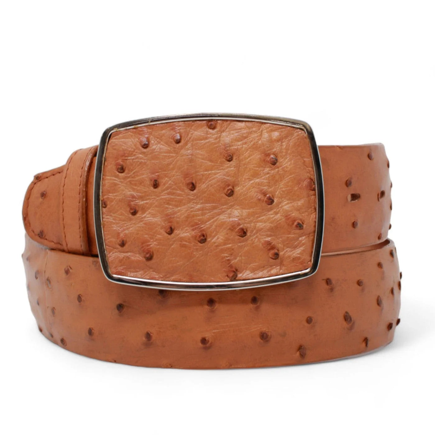 Genuine Ostrich Honey Skin Cowboy Belt - Los Altos Boots