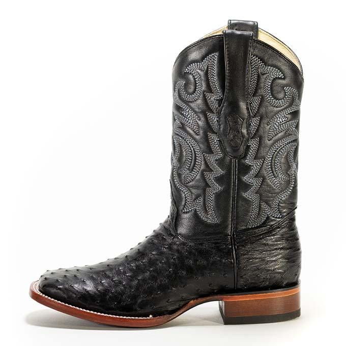 Exotic Ostrich Square Boots Los Altos Boots
