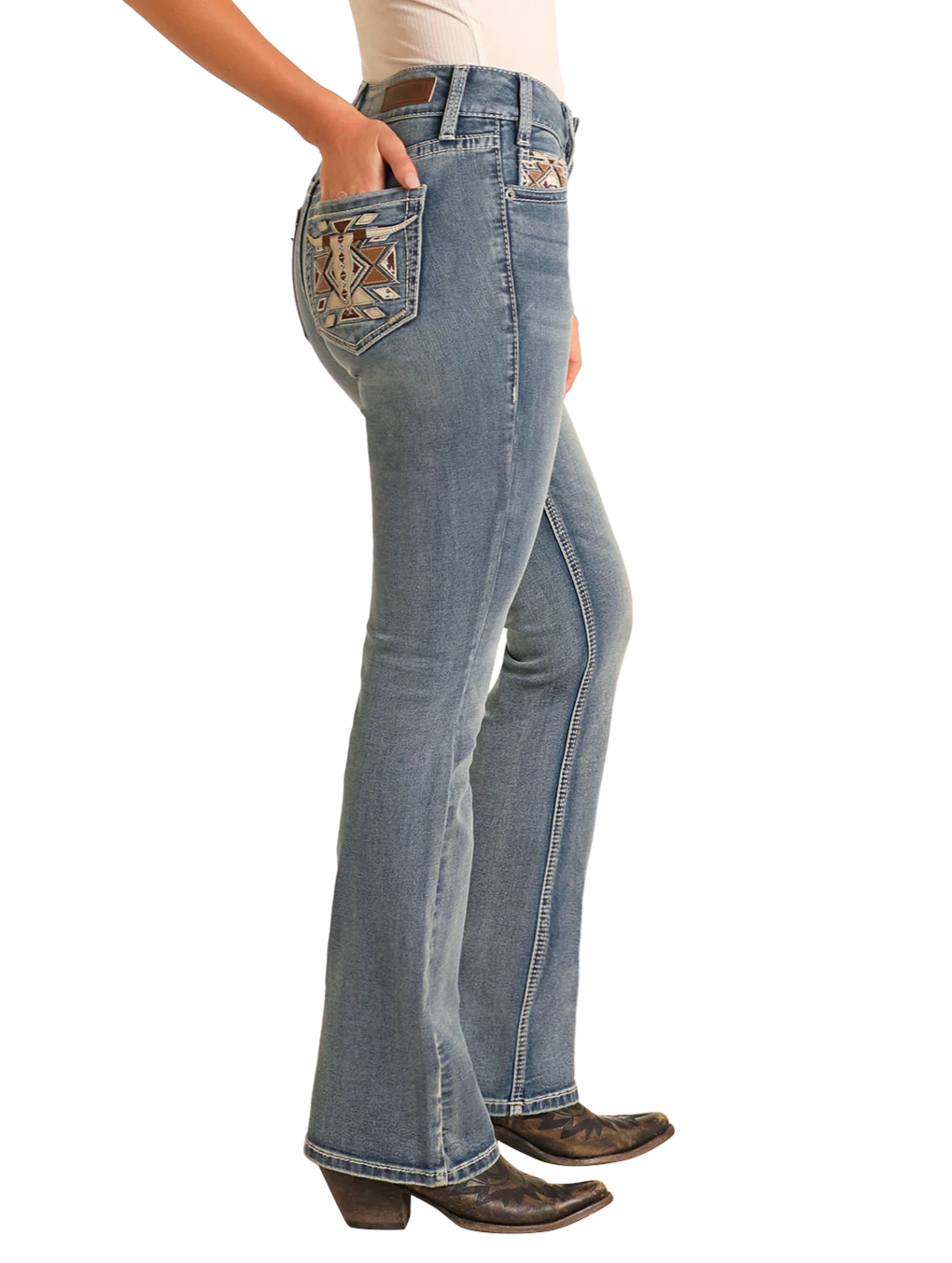 Women's Cowgirl Bootcut Jeans - Rock & Roll