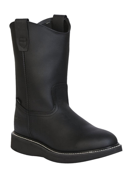 Establo Men’s Work Boot Grasso Leather

 - Black 312