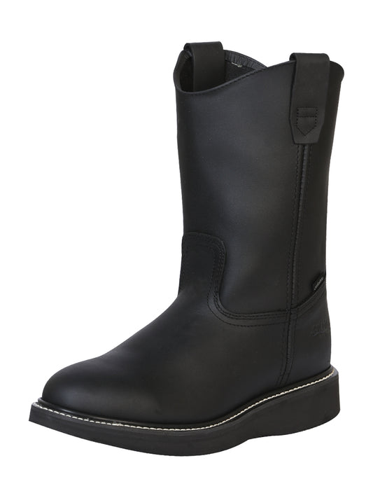 Establo Men’s Work Boot Grasso Leather

 - Black 312