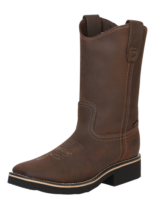 Establo Men’s Rodeo Work Boot - Crazy Leather in Tan

 41550