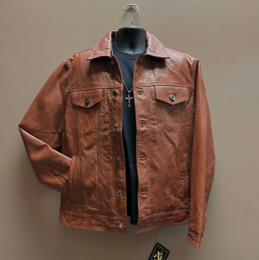 Traditional Brown - 100% Real Leather Jacket