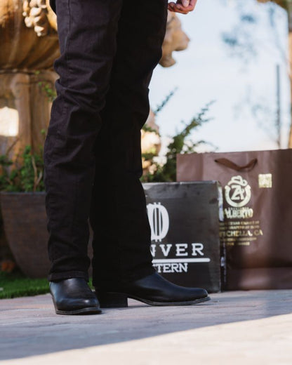 Ringo Oval Black Boots by Denver Western