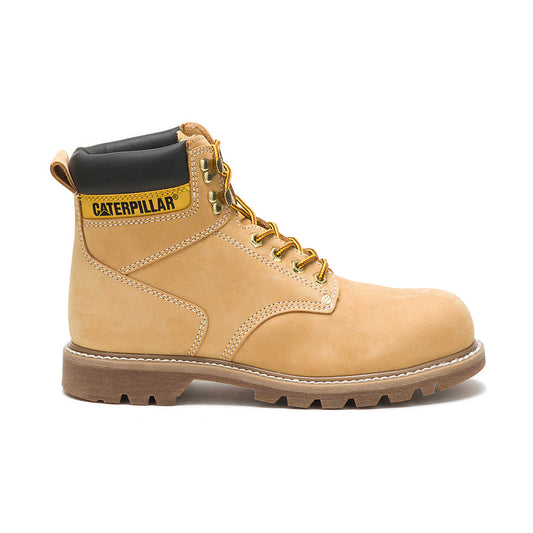 CAT Second Shift Work Boot Honey Nobuck