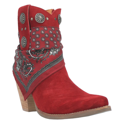 SALE BANDIDA LEATHER BOOT RED
