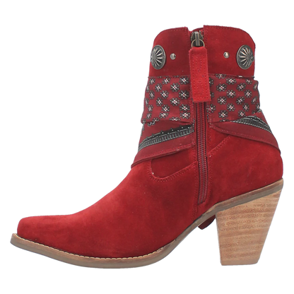 SALE BANDIDA LEATHER BOOT RED