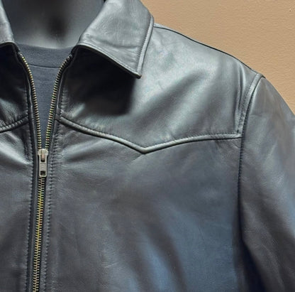 Classic Black Jacket - 100% Real Leather