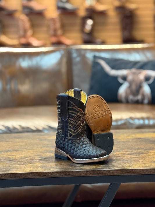 Hooch Boot Petatillo Vaquerito Square Toe Brown