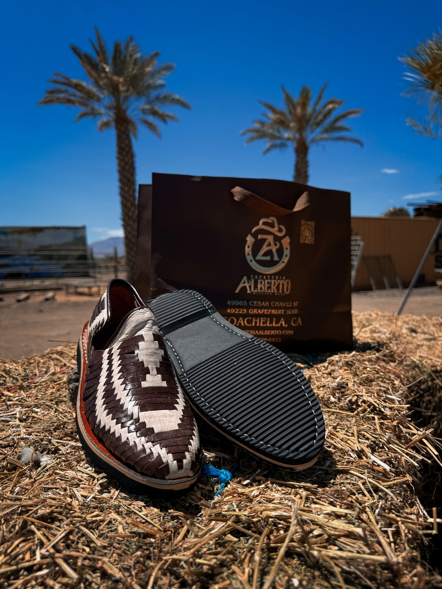 Huarache Mocasin Cafe / Natural
