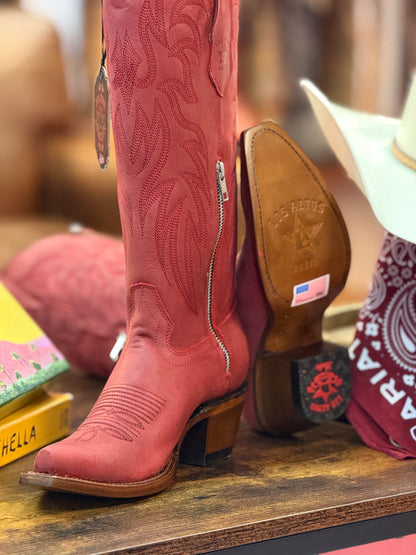 Los Altos High Knee Desert Red Fashion Cowgirl Boot