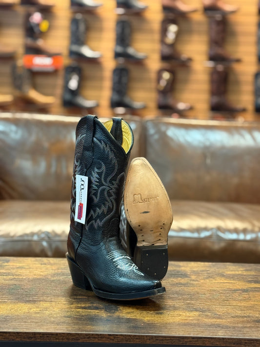 Stephy Cowgirl Boot Black Snip Toe