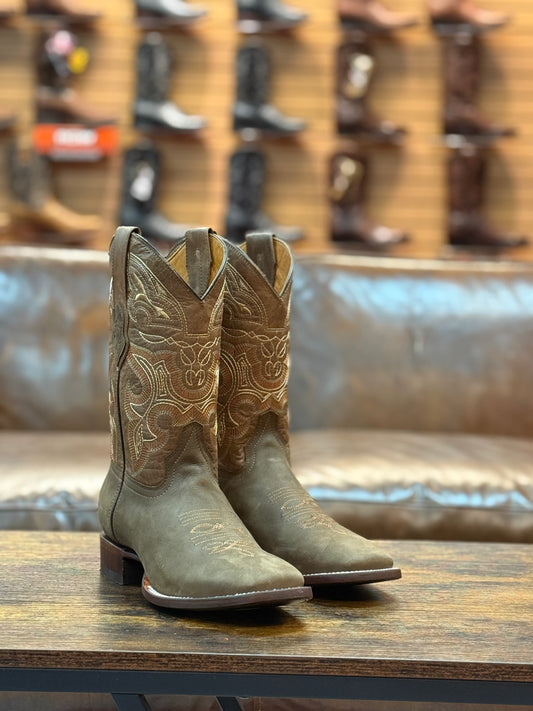 GoldRush Boots Rodeo Square Toe Rustic Tan