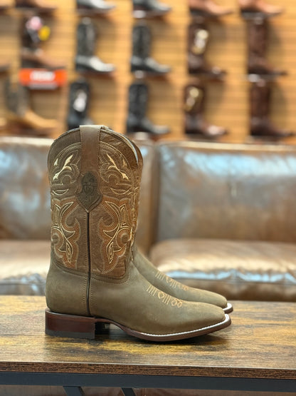 GoldRush Boots Rodeo Square Toe Rustic Tan