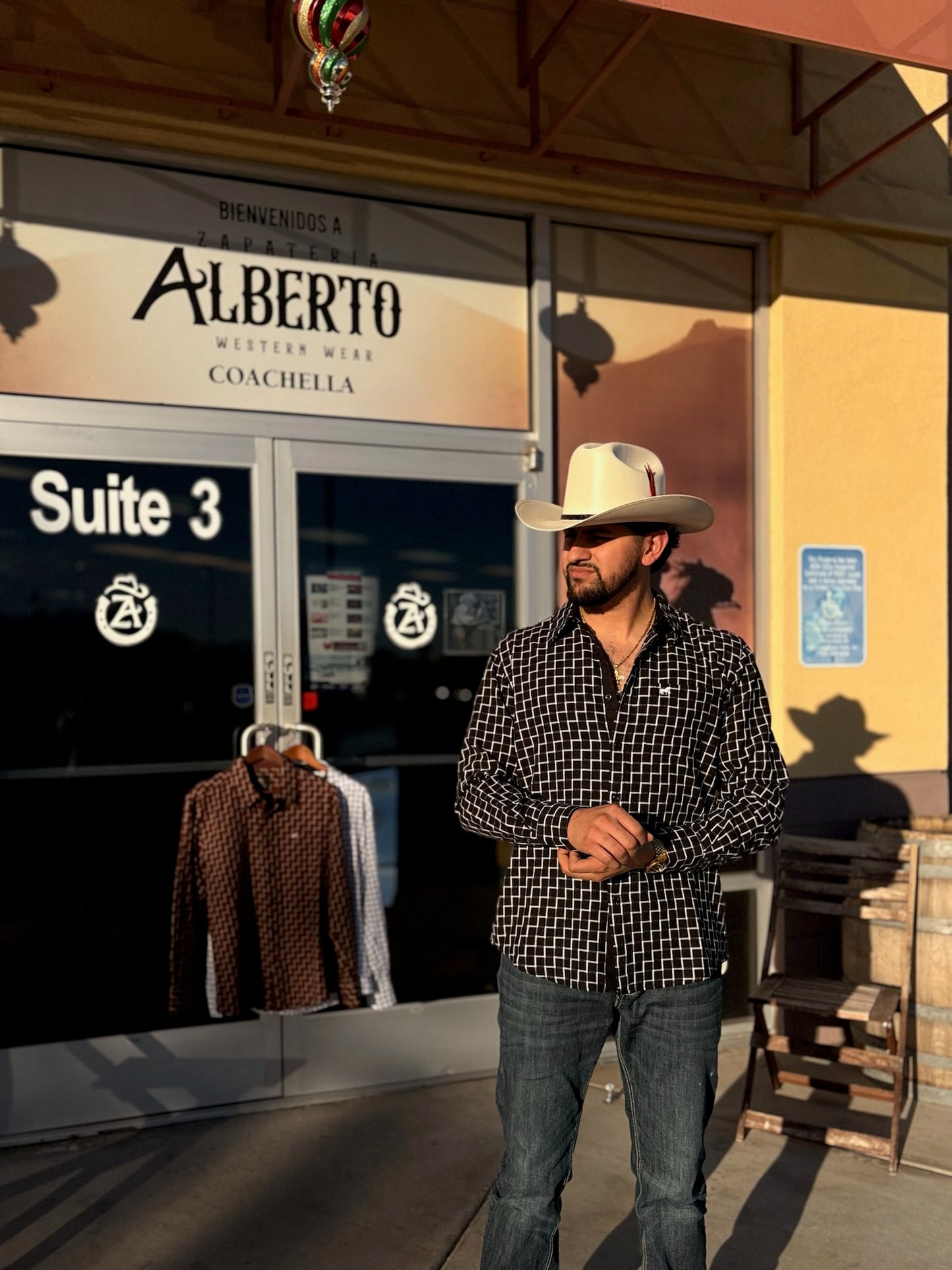 Camisa Vaquera White Diamond Negro