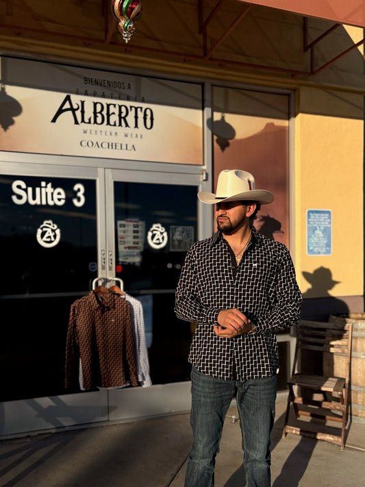 Camisa Vaquera White Diamond Negro