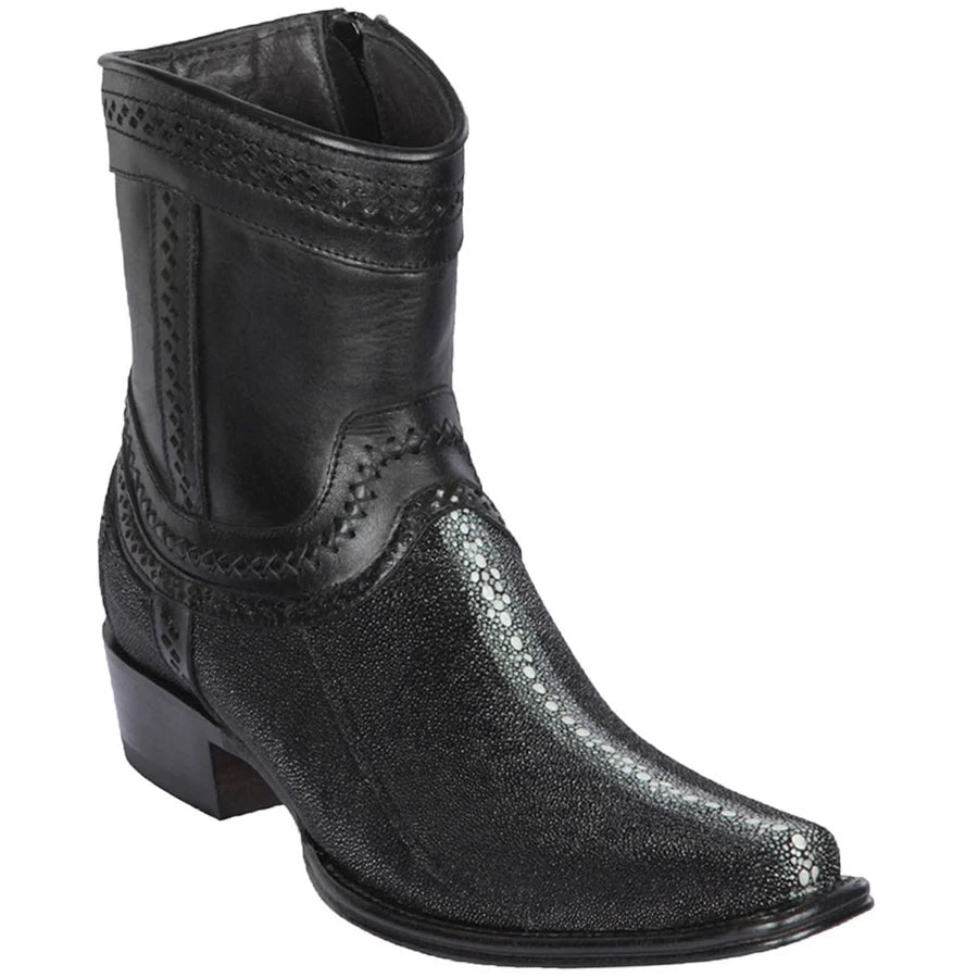 Los Altos Boots Cortas Mantarraya Original Perla Completa Black