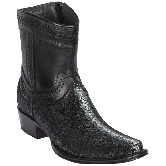 Los Altos Boots Cortas Mantarraya Original Perla Completa Black
