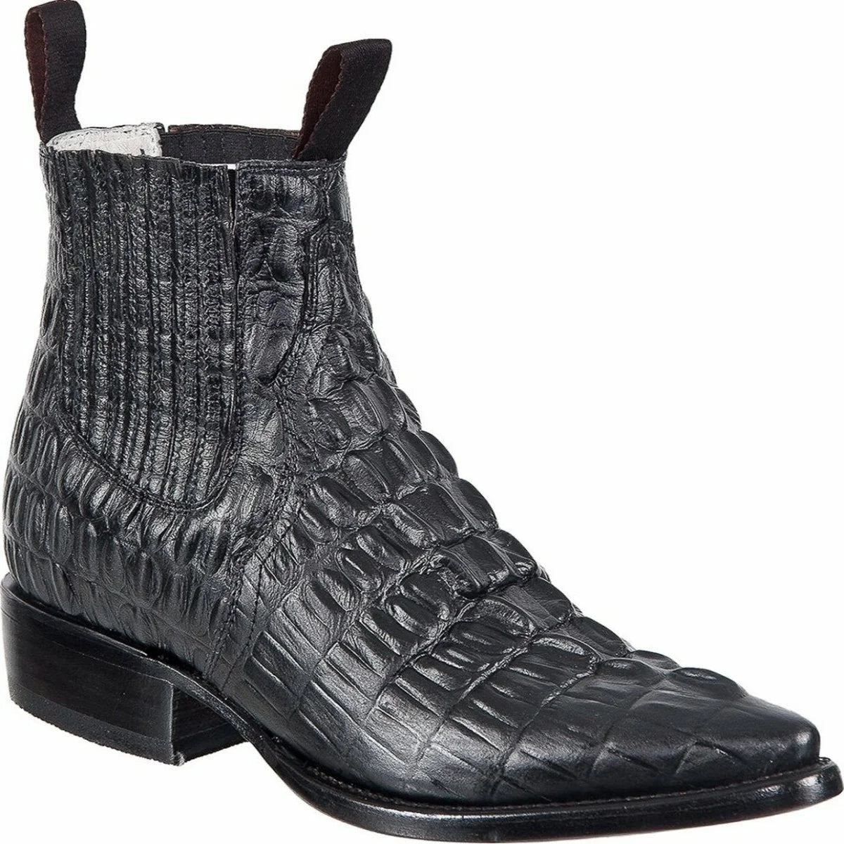Botin Cocodrilo Imitación Negro J Toe