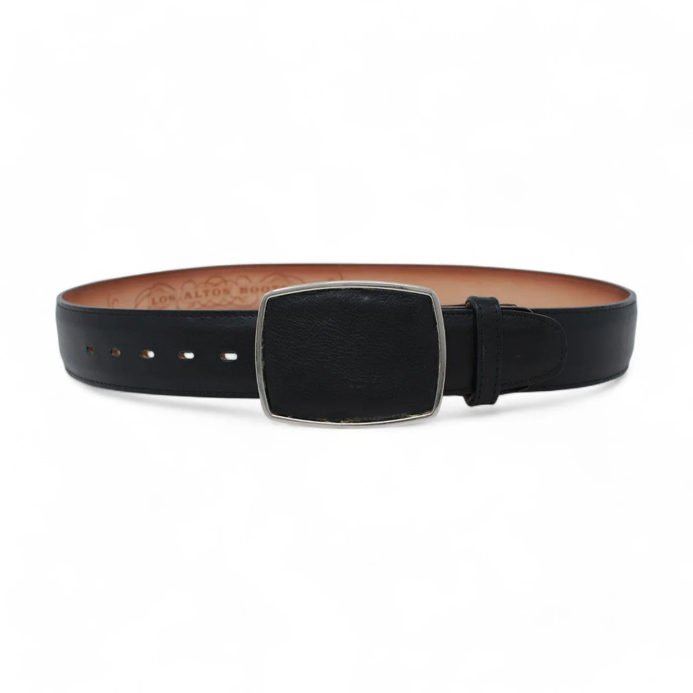 Genuine Belmont Leather Cowboy Belt Black Color - Los Altos Boots