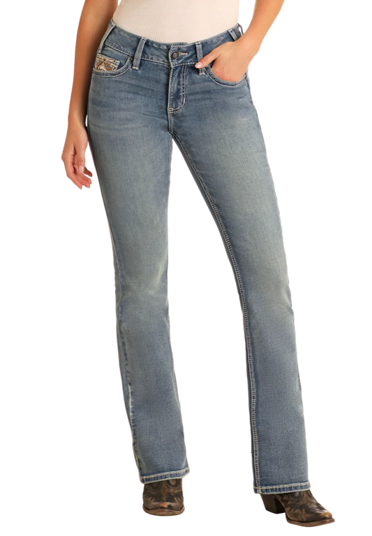 Women's Cowgirl Bootcut Jeans - Rock & Roll