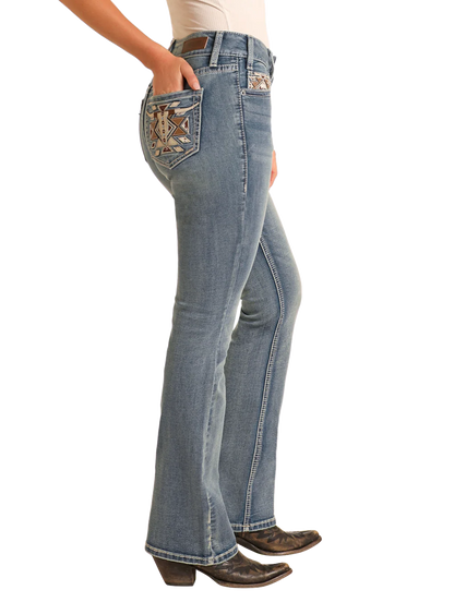 Women's Cowgirl Bootcut Jeans - Rock & Roll